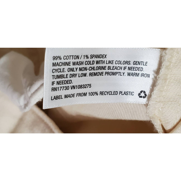 NWOT a new day Stretch Crop pants - Beige Size 12 - Picture 5 of 5